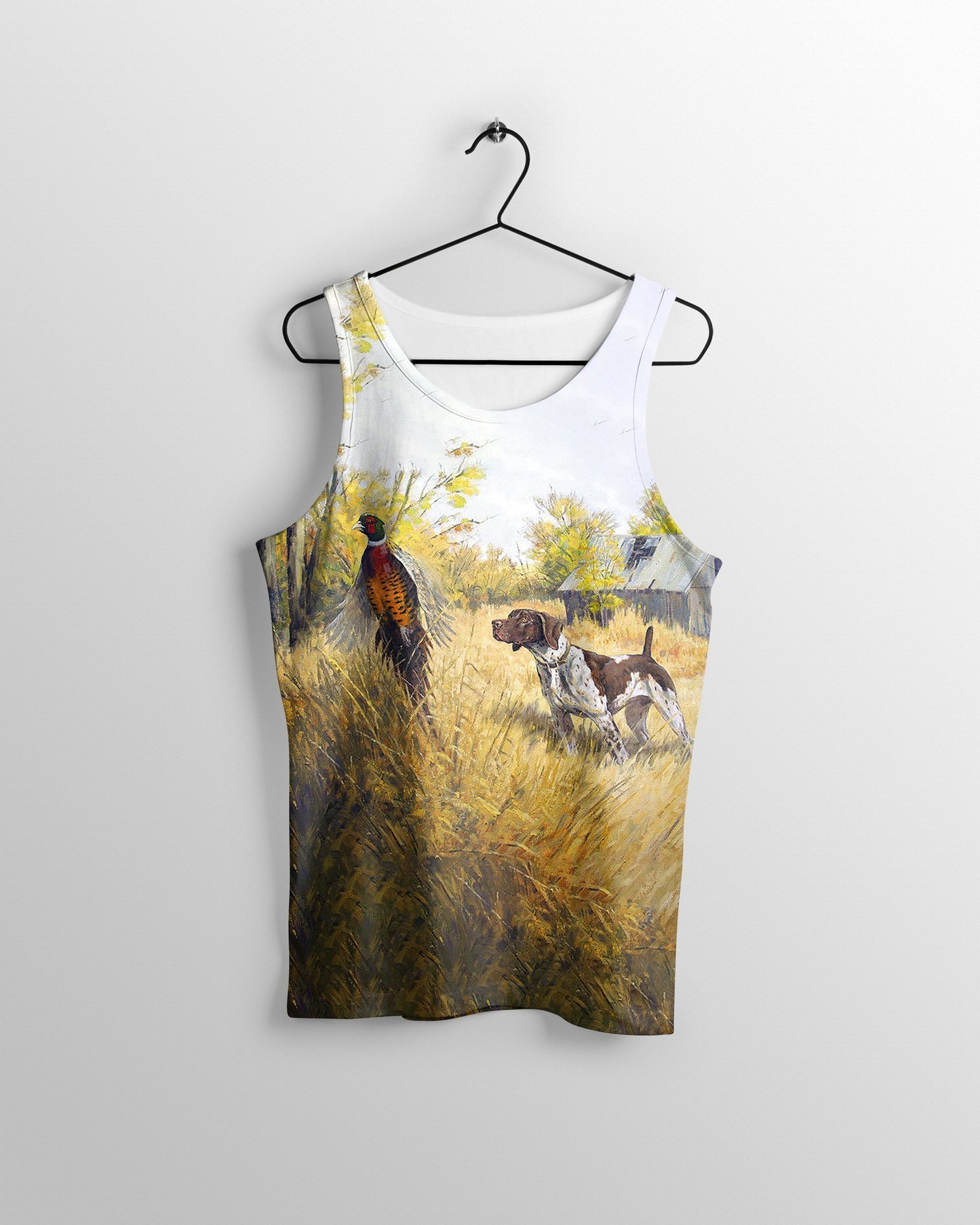 All Over Printed Pheasant Hunting Shirts-Apparel-HbArts-Tank top-S-Vibe Cosy™