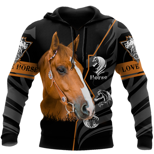 Beautiful Horse 3D All Over Printed shirt for Men and Women Pi040106-Apparel-TA-Hoodie-S-Vibe Cosy™