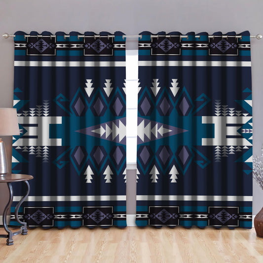 Native American Pattern Blackout Thermal Grommet Window Curtains Pi30052003-Curtains-MP-52'' x 63''-Vibe Cosy™