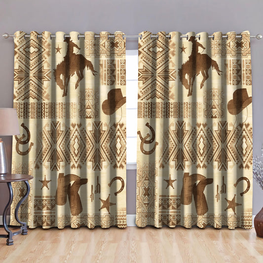 Native American Pattern Blackout Thermal Grommet Window Curtains Pi30052012-Curtains-MP-52'' x 63''-Vibe Cosy™