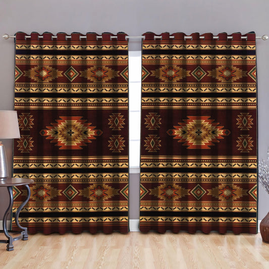 Native American Pattern Blackout Thermal Grommet Window Curtains Pi30052018-Curtains-MP-52'' x 63''-Vibe Cosy™
