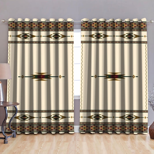 Native American Pattern Blackout Thermal Grommet Window Curtains Pi30052021-Curtains-MP-52'' x 63''-Vibe Cosy™