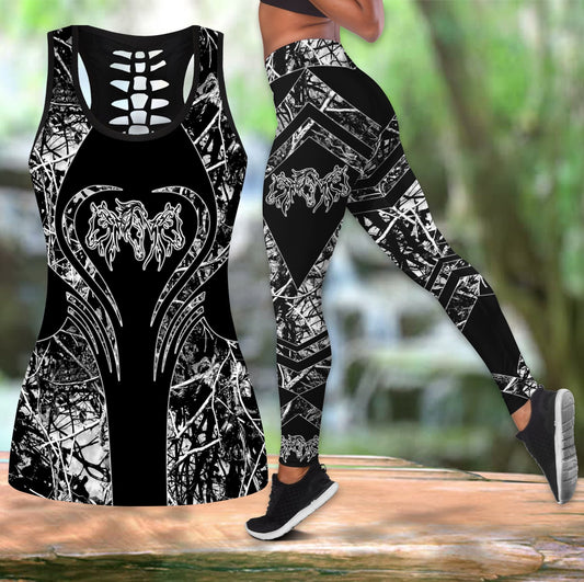 Beautiful Horse Combo Tank + Legging Pi310301-Apparel-TA-S-S-Vibe Cosy™