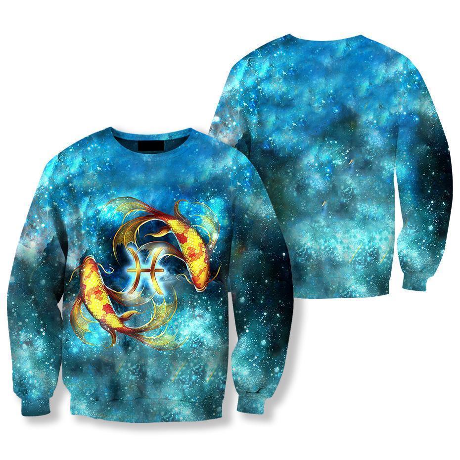 All Over Printed Pisces Hoodie-Apparel-NTH-Sweatshirt-S-Vibe Cosy™