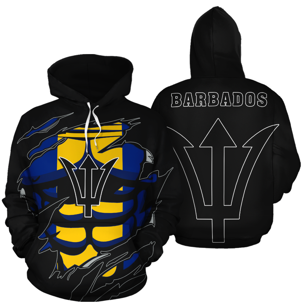 Barbados In Me All Over Hoodie black PL070-Apparel-PL8386-Hoodie-S-Vibe Cosy™