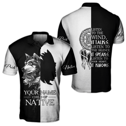 Customize Name Native America 3D All Over Printed Unisex Shirts