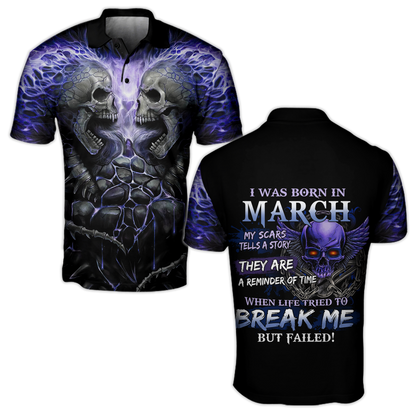 March Guy Skull 3D All Over Printed Shirts Pi24102003ST