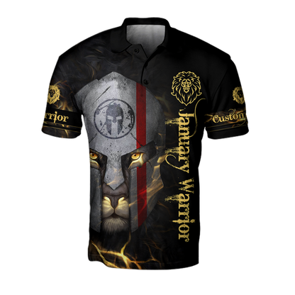 January Spartan Lion Warrior 3D All Over Printed Unisex Shirts