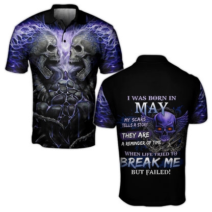 May Guy Skull 3D All Over Printed  Unisex Hoodie