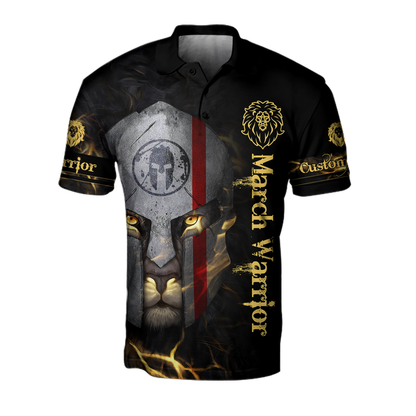 March Spartan Lion Warrior 3D All Over Printed Unisex Shirts
