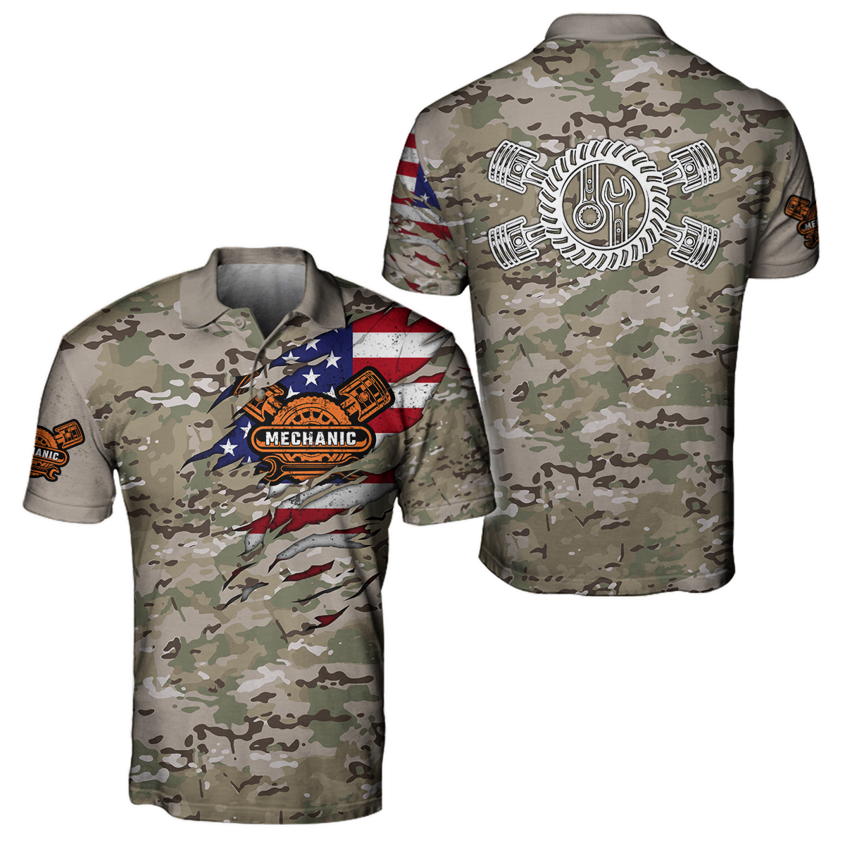 Mechanic Camo 3D All Over Printed Hoodie For Men and Women Pi15092005S2