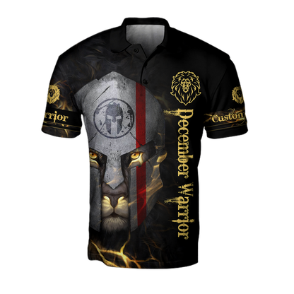 December Spartan Lion Warrior 3D All Over Printed Unisex Shirts