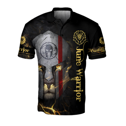 June Spartan Lion Warrior 3D All Over Printed Unisex Shirts