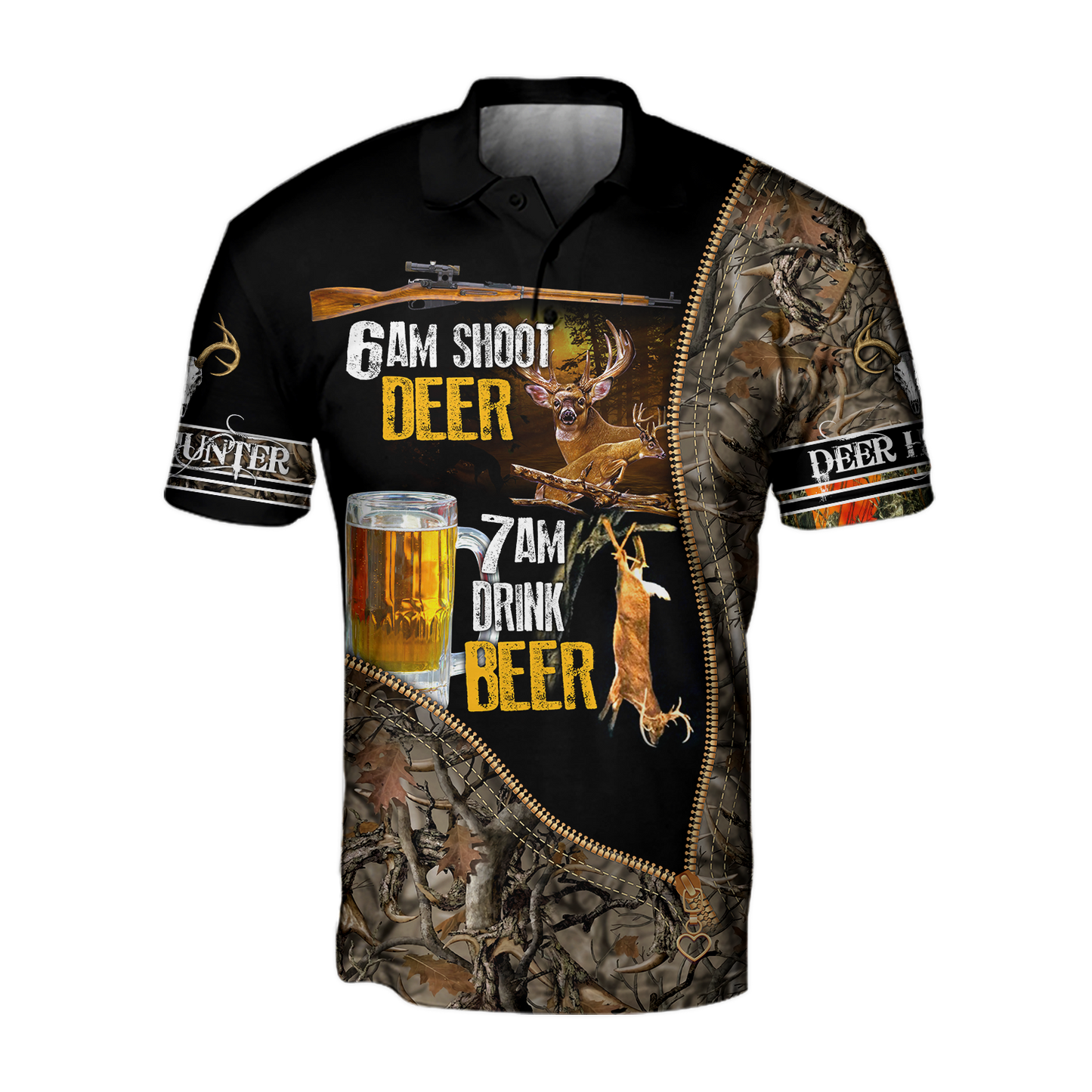 Premium Hunt Deer and Drink Beer Unisex Shirt Pi24092002