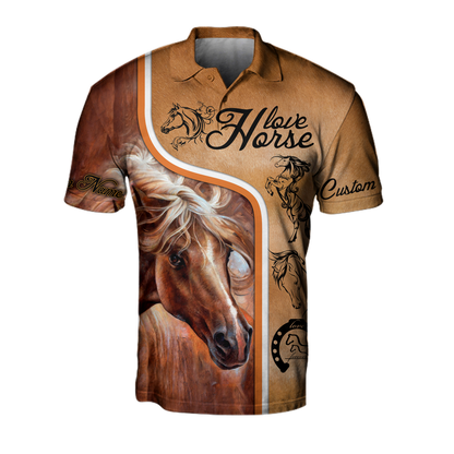 Personalized Love Horse  3D All Over Printed Unisex Shirts Pi112038