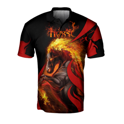 Black Horse 3D All Over Printed Unisex Shirts Pi112043