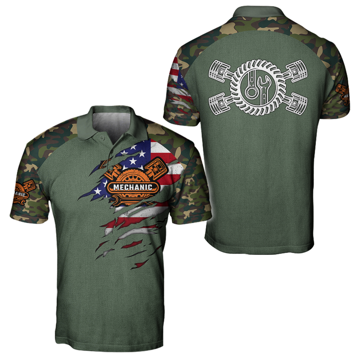 Mechanic Camo 3D All Over Printed Hoodie For Men and Women Pi15092005S1