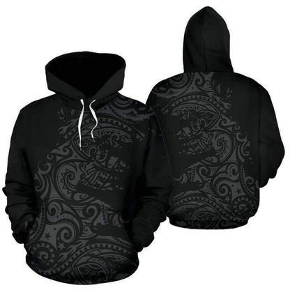 Polynesian Hoodie Painting Grey HC2903-Apparel-Huyencass-Hoodie-S-Vibe Cosy™