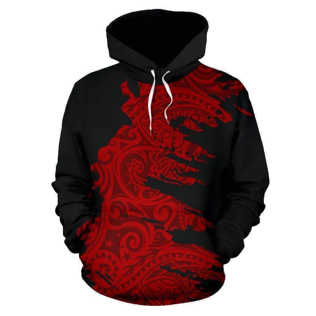 Polynesian Hoodie Painting Red HC2904-Apparel-Huyencass-Hoodie-S-Vibe Cosy™
