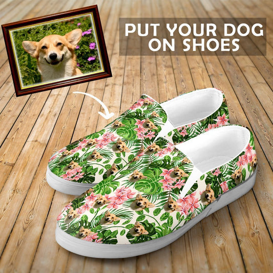 Put your dog on shoes-The Sweet Paws™-Women's Slip Ons - White - Put your dog on shoes-US6 (EU36)-Vibe Cosy™