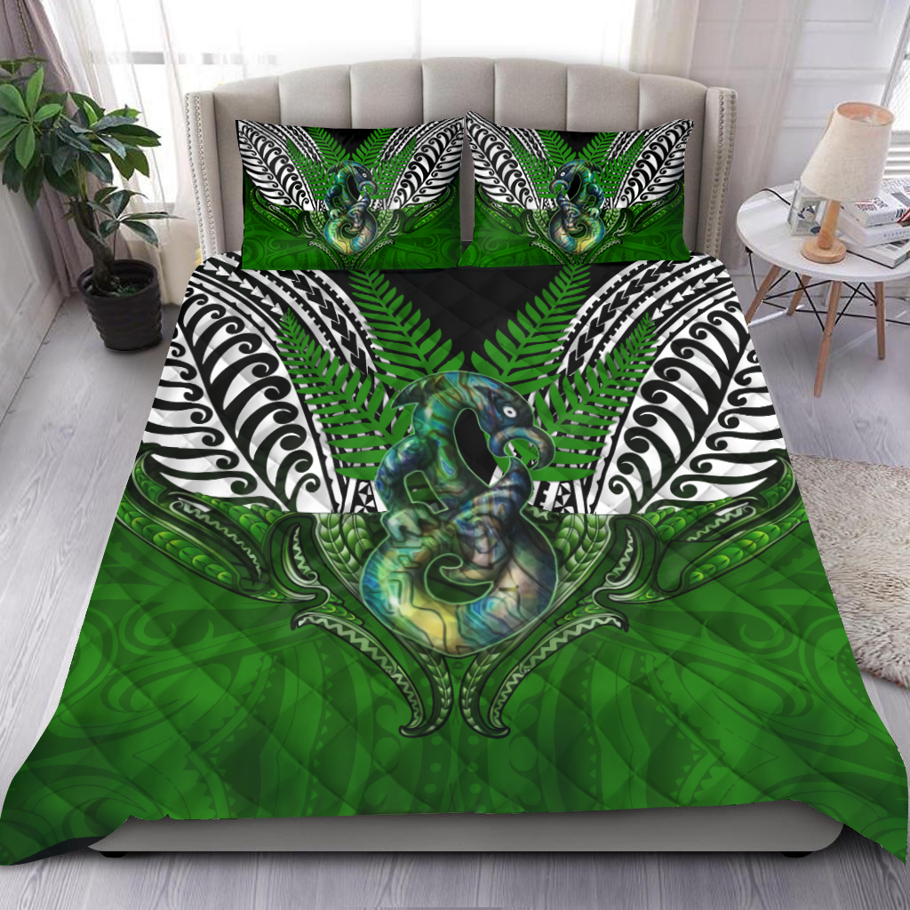 Premium Manaia n Silver Fern Quilt Bed Set