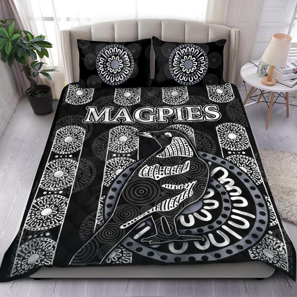 Premium Magpies Quilt Bed Set