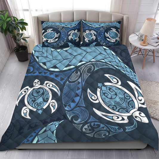 Premium Two Turtles Quilt Bed Set