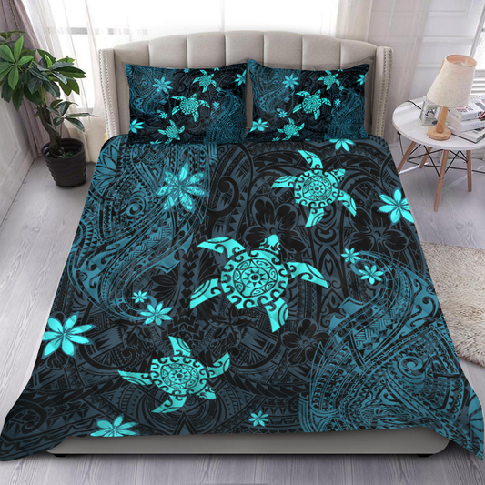 Premium Three Turtles Quilt Bed Set
