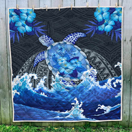 Premium Blue Turtle Quilt