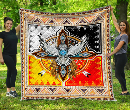Native American 3D All Over Printed Quilt