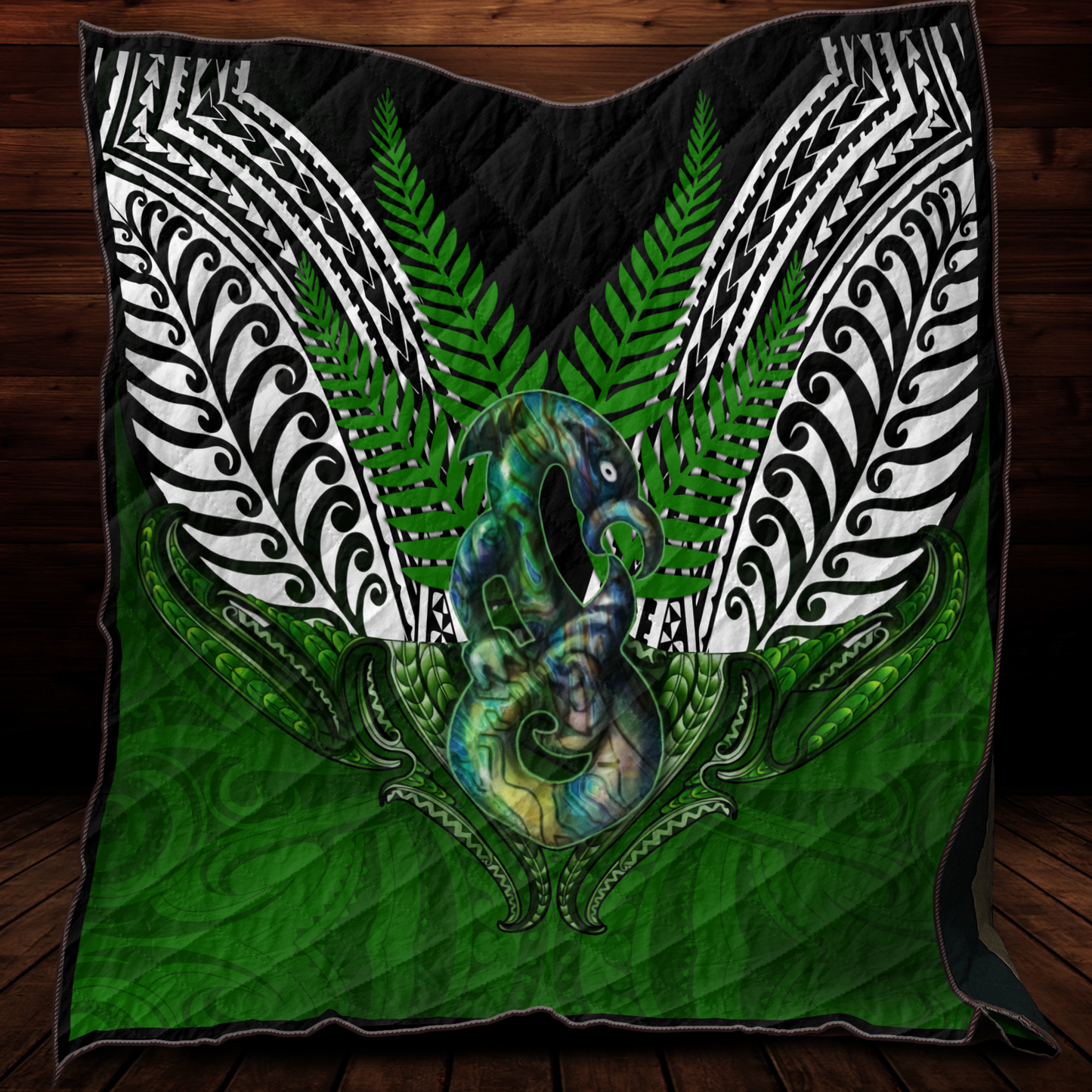 Premium Manaia n Silver Fern Quilt
