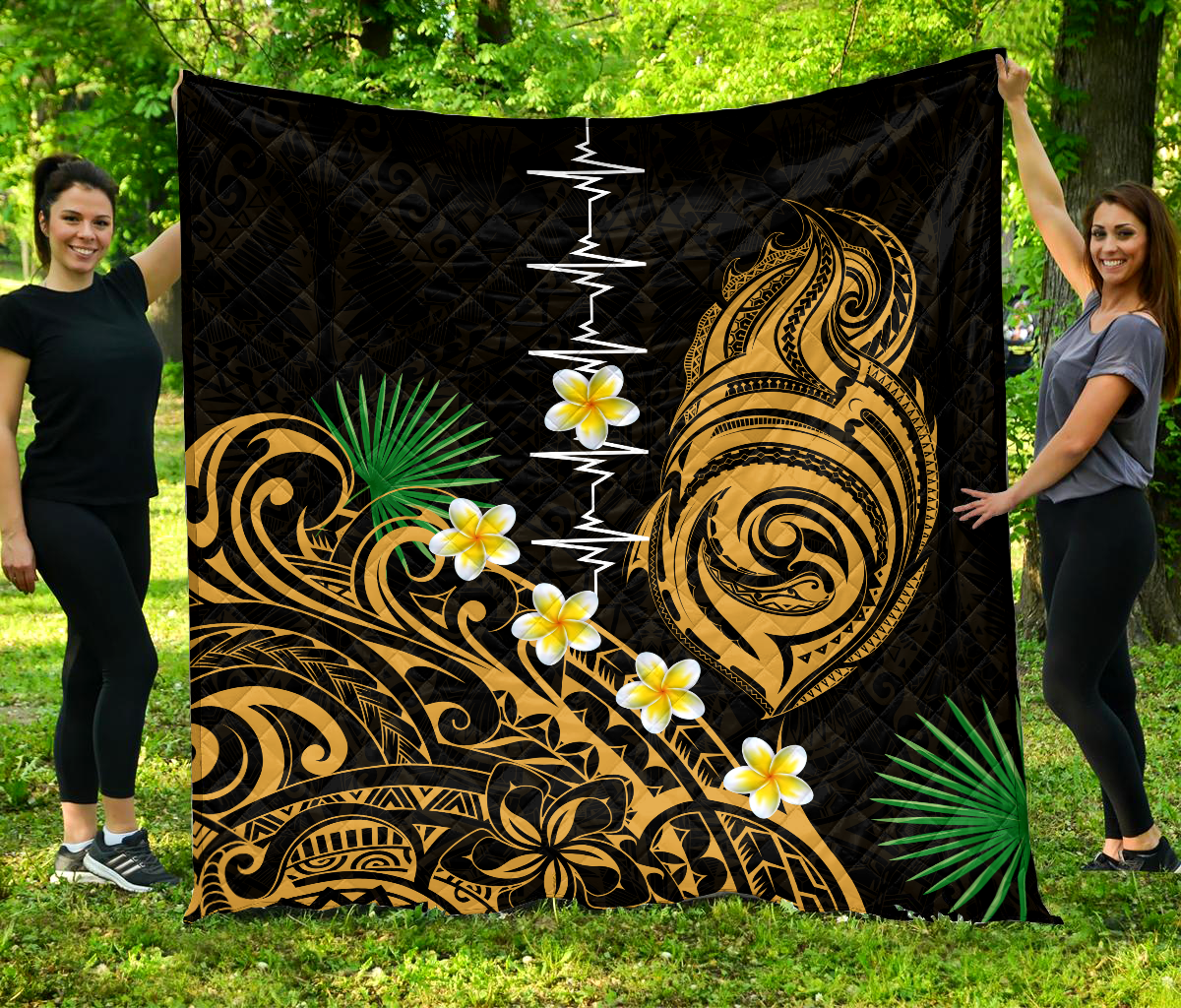 Premium Heartbeat Polynesian Quilt