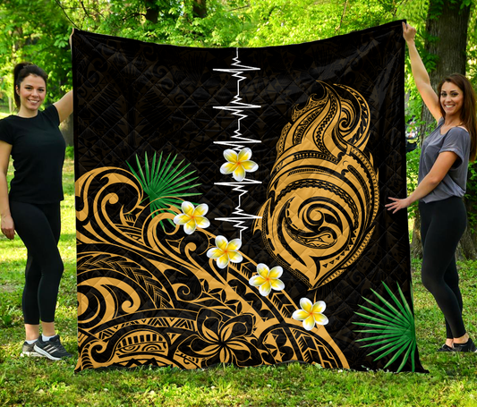 Premium Heartbeat Polynesian Quilt