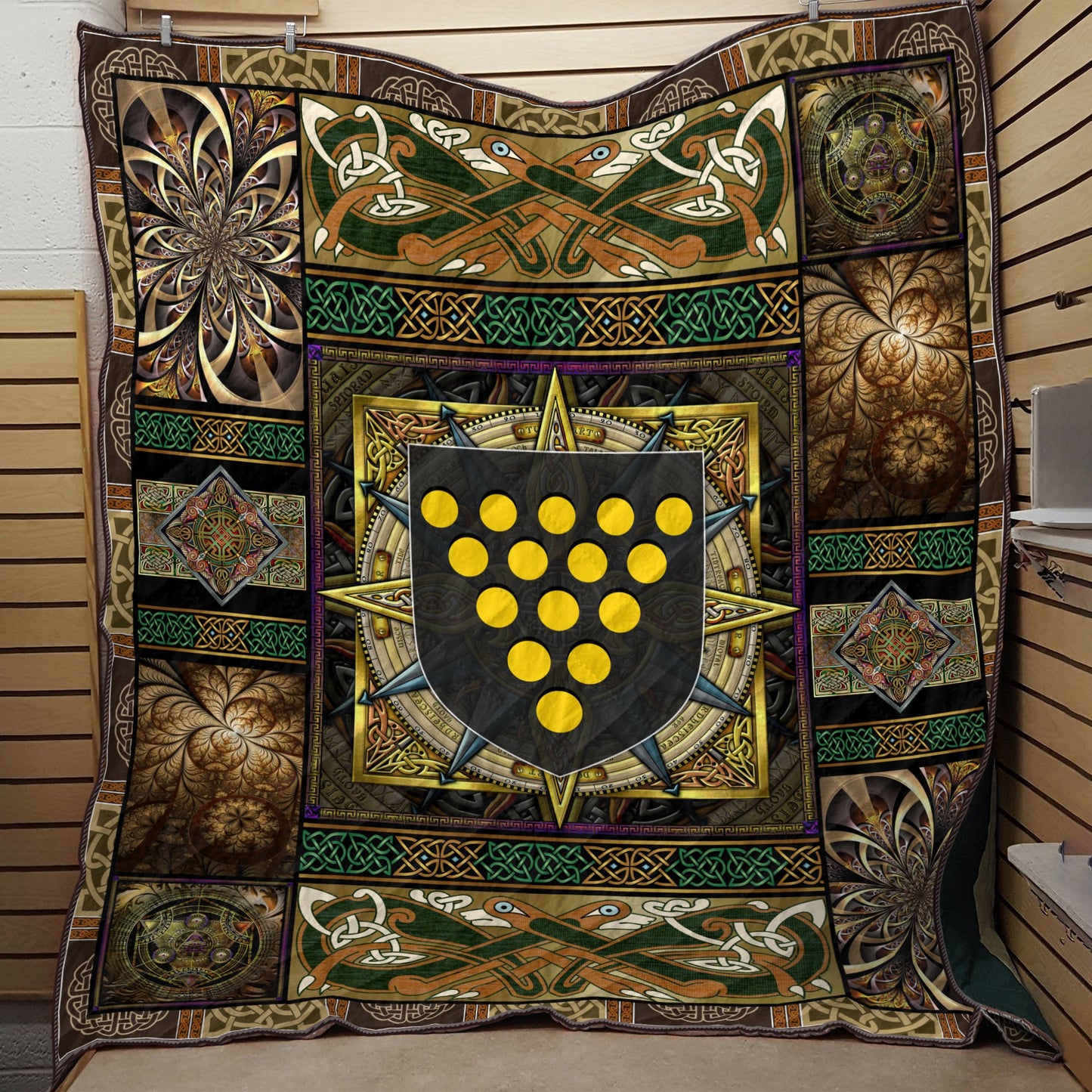 Celtic 3D All Over Printed Quilt