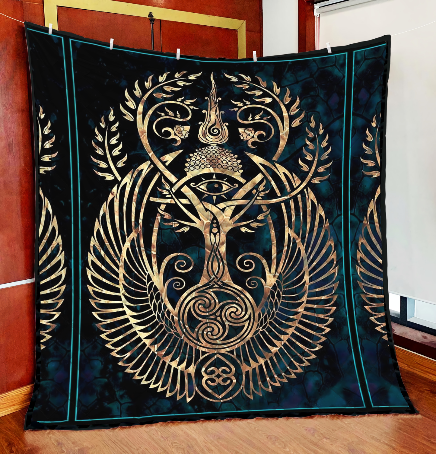 Egyptian Sacred Geometry TattooQuilt Blanket XT TNA04022104