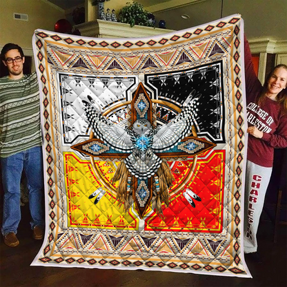 Native American 3D All Over Printed Quilt