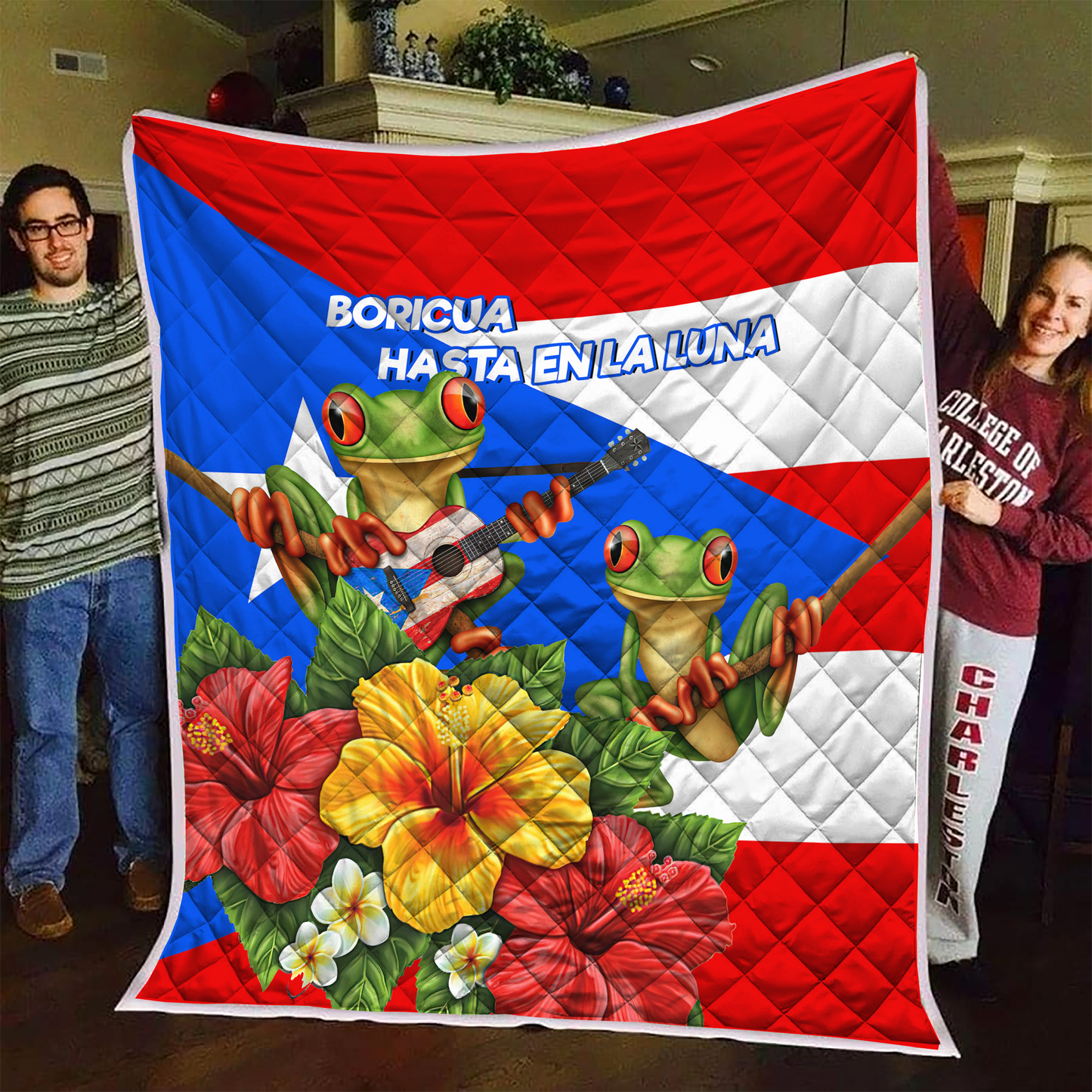 Coqui Puerto Rico Quilt Blanket MH24032101