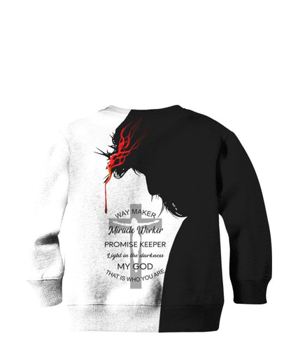 JESUS - WAY MAKER - KID-Apparel-RoosterArt-Zipped Hoodie-YOUTH XS-Vibe Cosy™