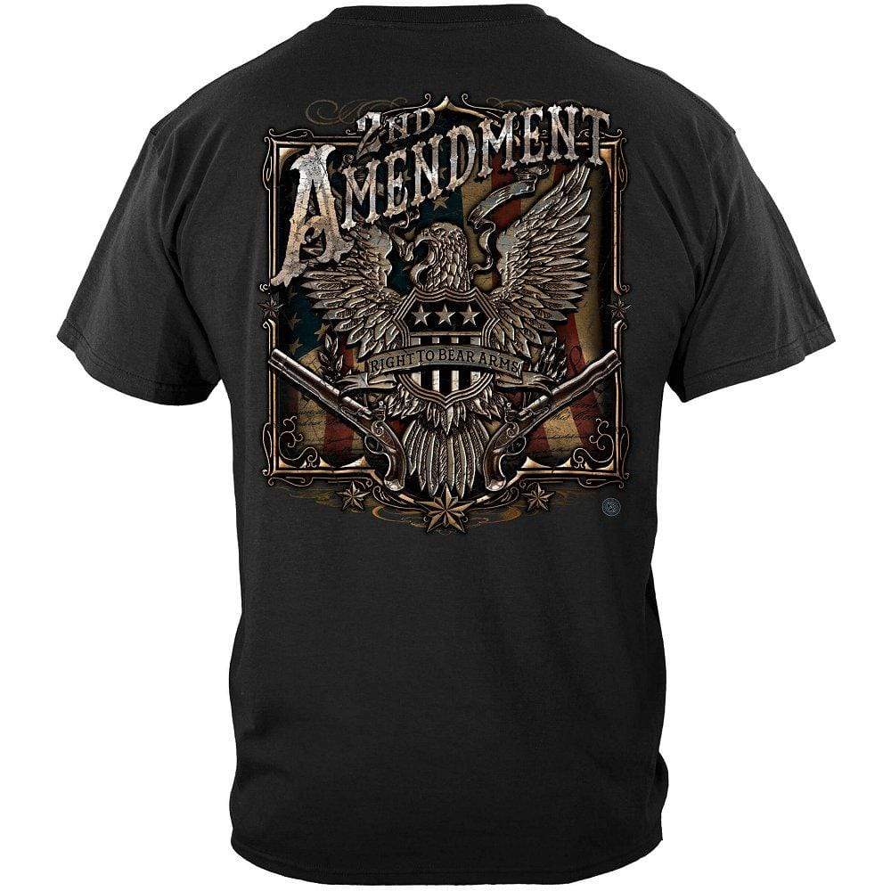Vibecosy 2nd Amendment Eagle Silver Foil Premium T-Shirt