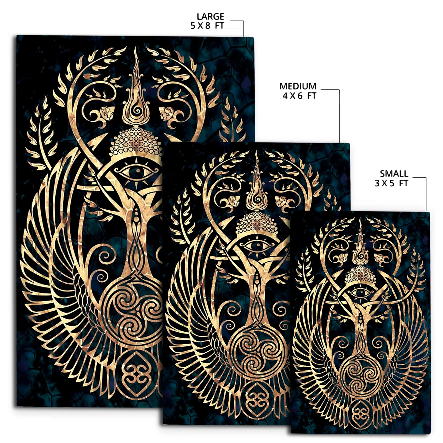 Egyptian Sacred Geometry TattooRug XT TNA04022106