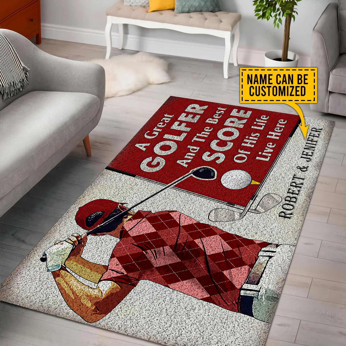 Custom Name XT Golf Lover RUG XT NTN06052101