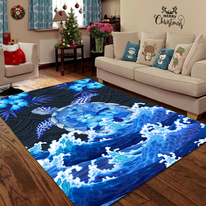 Premium Blue Turtle Rug