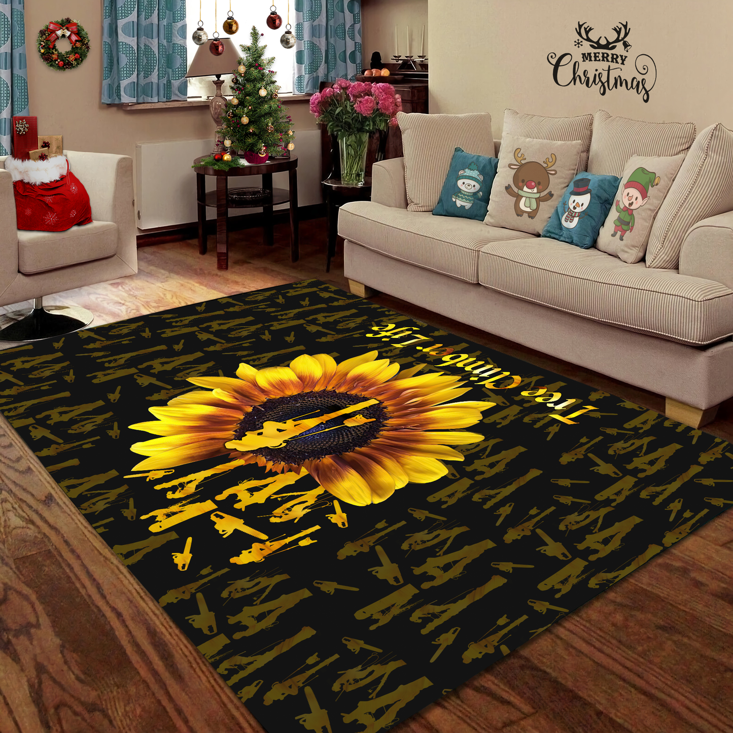 Premium All Over Printed Tree Climber Life Rug MEI
