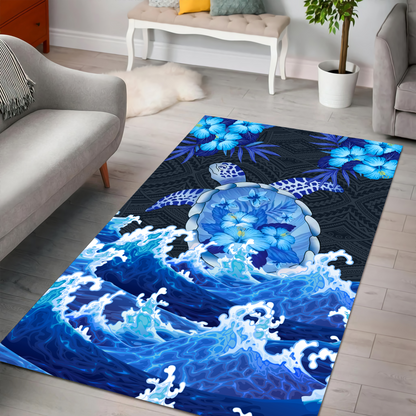 Premium Blue Turtle Rug