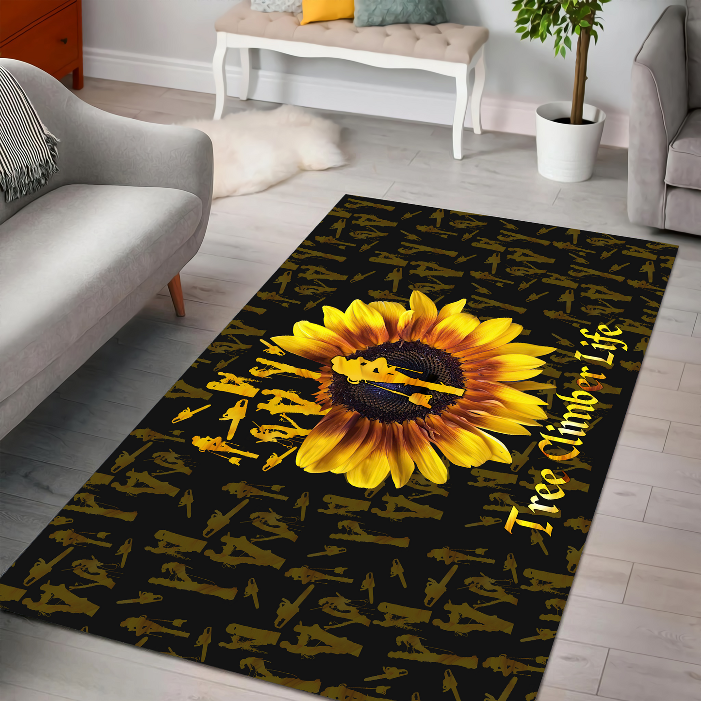 Premium All Over Printed Tree Climber Life Rug MEI