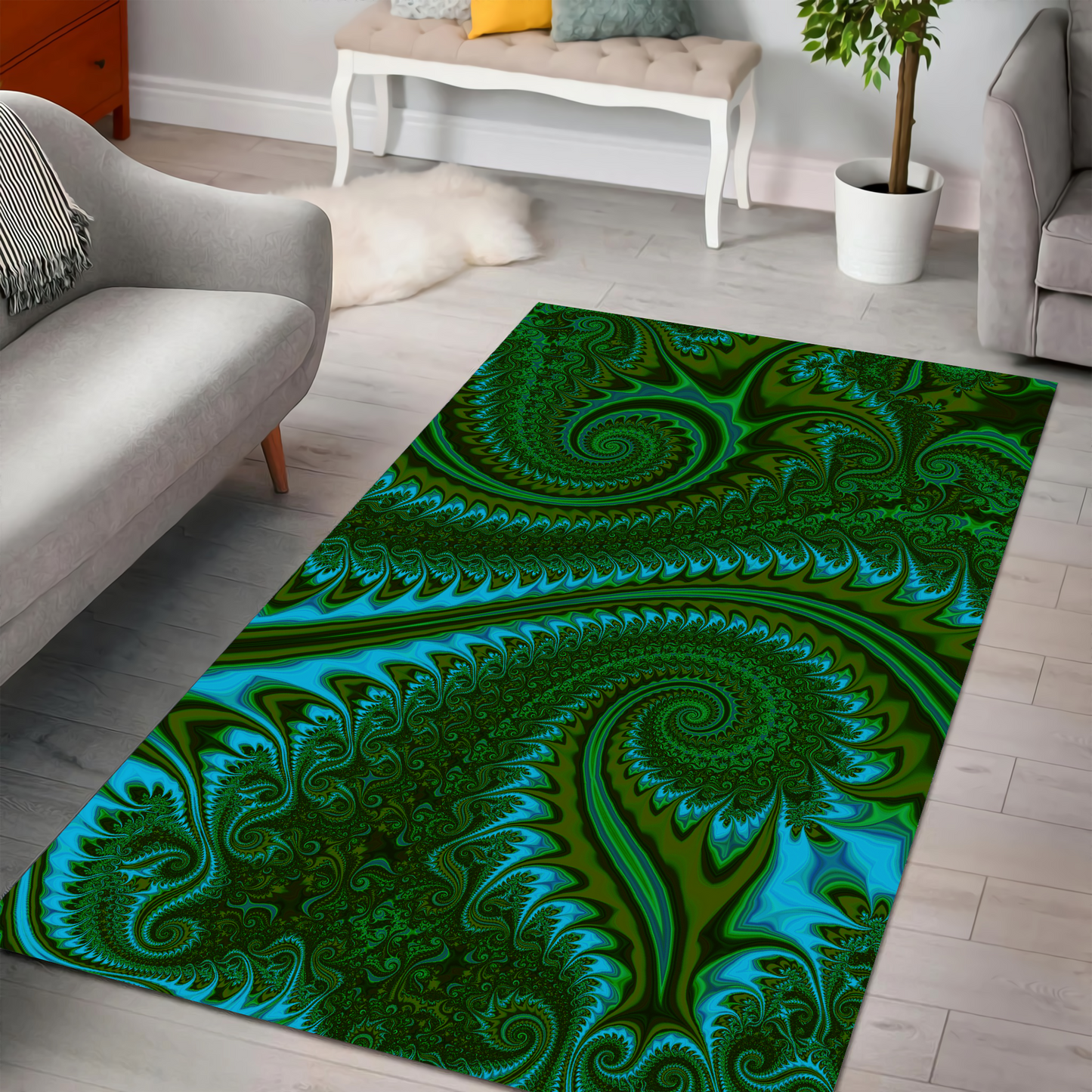 Premium Koru Fern Rug