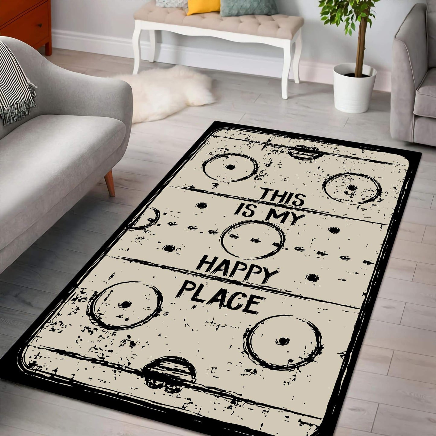 3D All Over Printed RECTANGLE HOCKEY GIFT AREA RUG XT 22022105.CXT