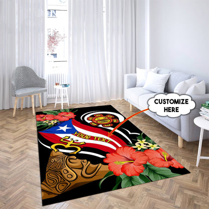 Customize Name Puerto Rico Rug AM16042107