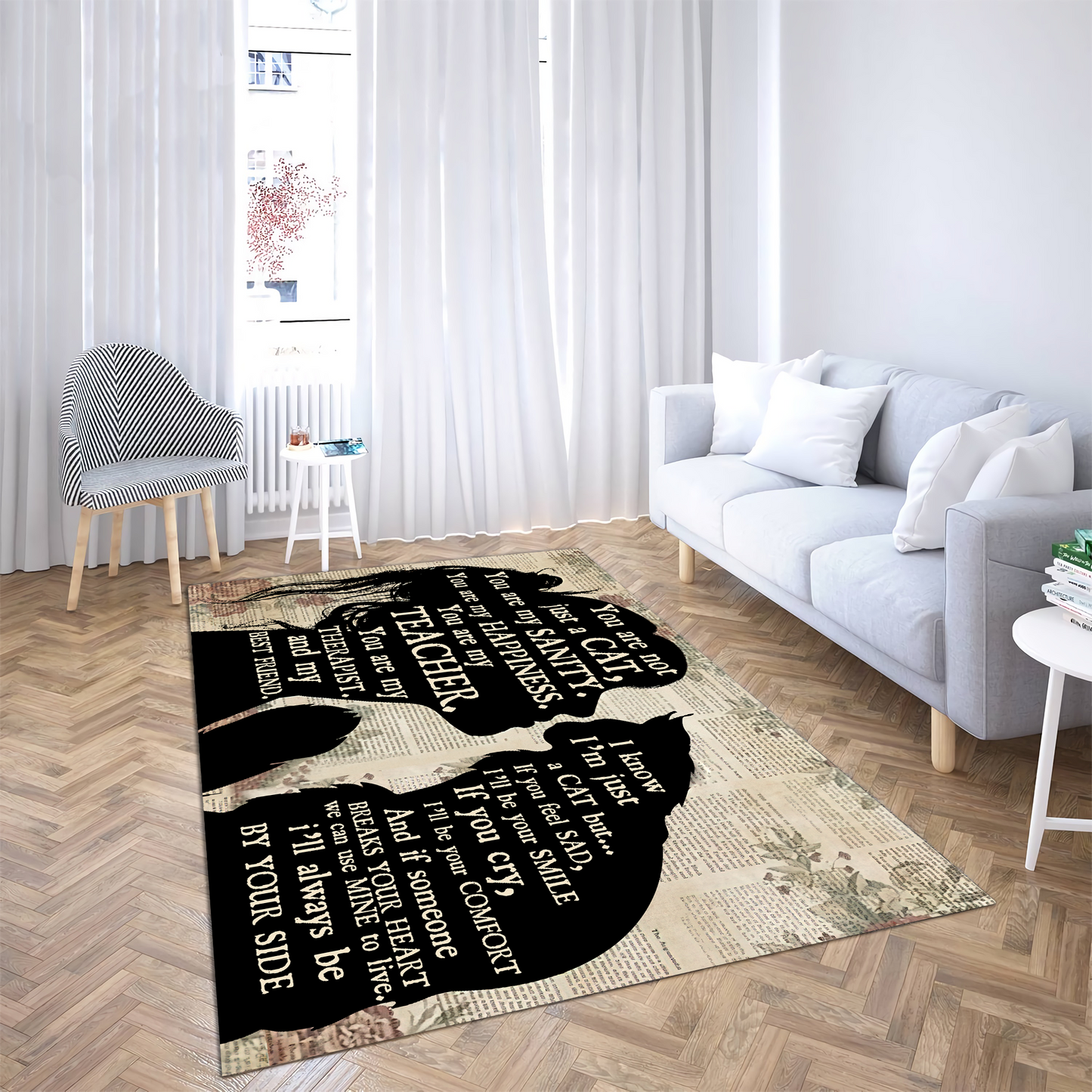 Kiss My Cute Cat Premium Rug MH19012102