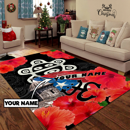 Customize Name Sol Taino Puerto Rico Rug MH23022103